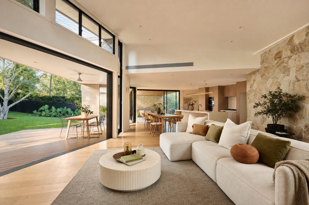 Modern open-plan living area extension built by Loel Homes