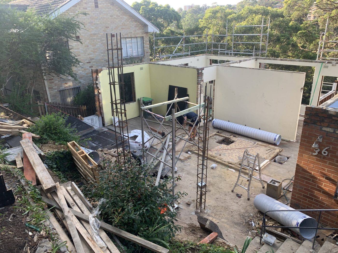 Northbridge home stripped back to slab during demolition by Loel Homes